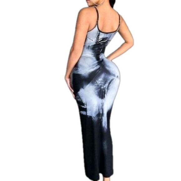 Body print bodycon dress sz Medium - Picture 1 of 5